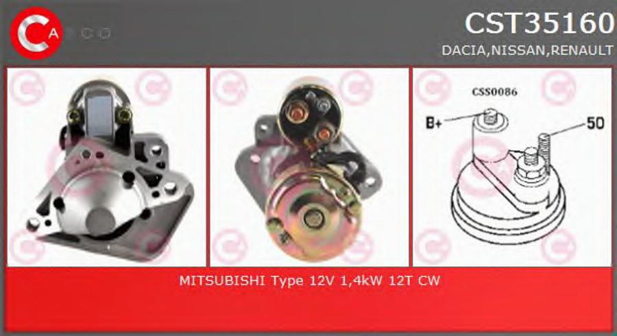 Casco CST35160 - Motorino d'avviamento autozon.pro