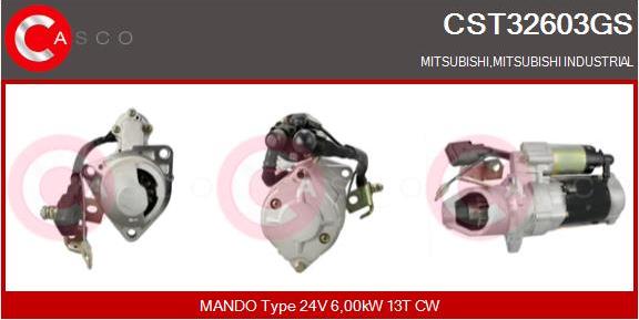 Casco CST32603GS - Motorino d'avviamento autozon.pro