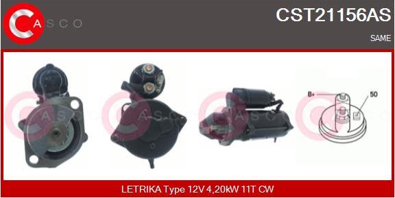 Casco CST21156AS - Motorino d'avviamento autozon.pro