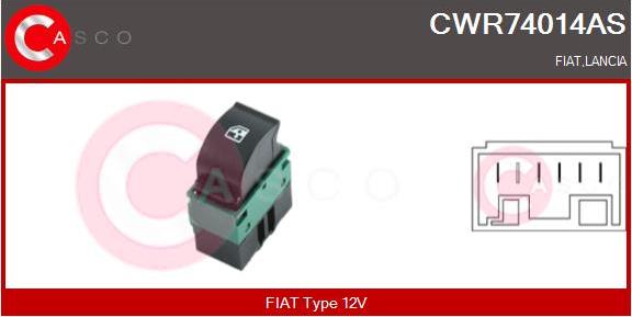 Casco CWR74014AS - Interruttore, Alzacristallo autozon.pro