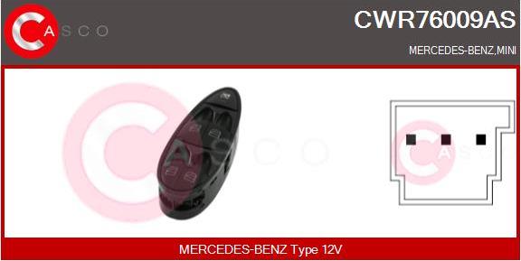 Casco CWR76009AS - Interruttore, Alzacristallo autozon.pro