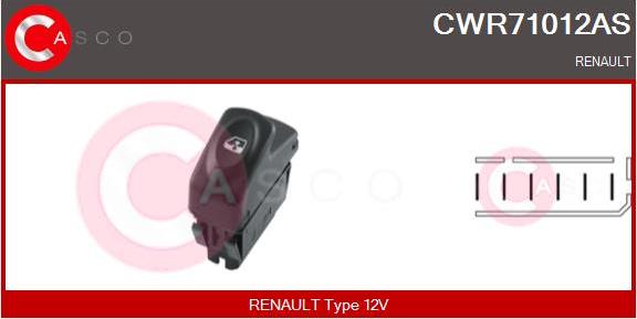 Casco CWR71012AS - Interruttore, Alzacristallo autozon.pro