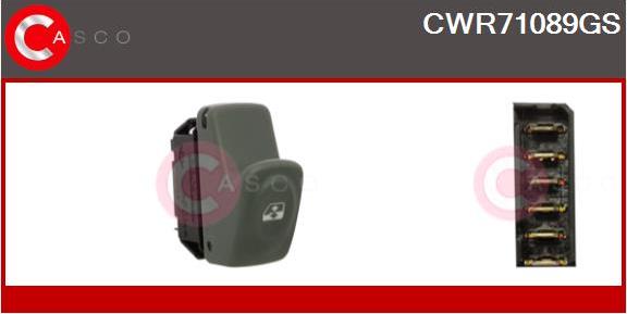 Casco CWR71089GS - Interruttore, Alzacristallo autozon.pro