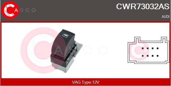 Casco CWR73032AS - Interruttore, Alzacristallo autozon.pro