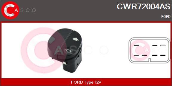 Casco CWR72004AS - Interruttore, Alzacristallo autozon.pro