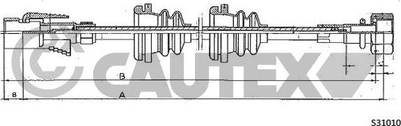 Cautex 469145 - Alberino flessibile tachimetro autozon.pro