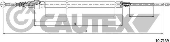 Cautex 468242 - Cavo comando, Freno stazionamento autozon.pro