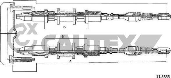 Cautex 480023 - Cavo comando, Freno stazionamento autozon.pro