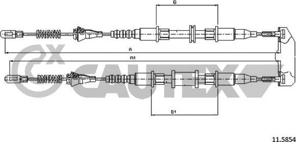 Cautex 480022 - Cavo comando, Freno stazionamento autozon.pro