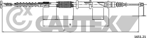 Cautex 017999 - Cavo comando, Freno stazionamento autozon.pro