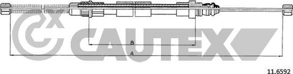 Cautex 025700 - Cavo comando, Freno stazionamento autozon.pro