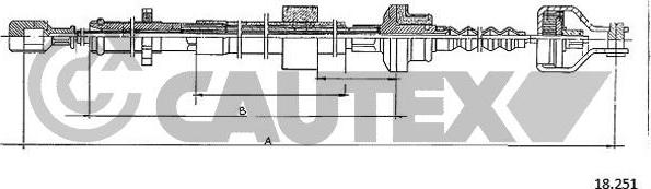 Cautex 761540 - Cavo comando, Comando frizione autozon.pro