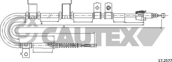 Cautex 761569 - Cavo comando, Freno stazionamento autozon.pro