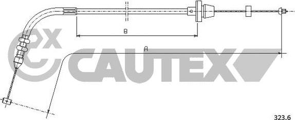 Cautex 761182 - Cavo acceleratore autozon.pro