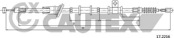 Cautex 761818 - Cavo comando, Freno stazionamento autozon.pro