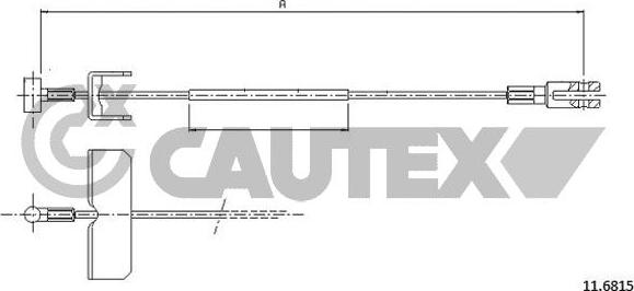 Cautex 761881 - Cavo comando, Freno stazionamento autozon.pro