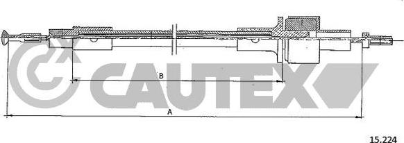 Cautex 761316 - Cavo comando, Comando frizione autozon.pro