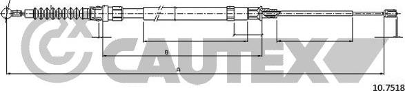 Cautex 763048 - Cavo comando, Freno stazionamento autozon.pro