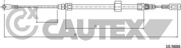 Cautex 763037 - Cavo comando, Freno stazionamento autozon.pro