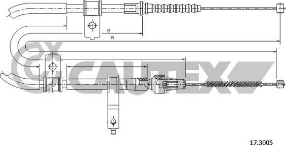 Cautex 763141 - Cavo comando, Freno stazionamento autozon.pro