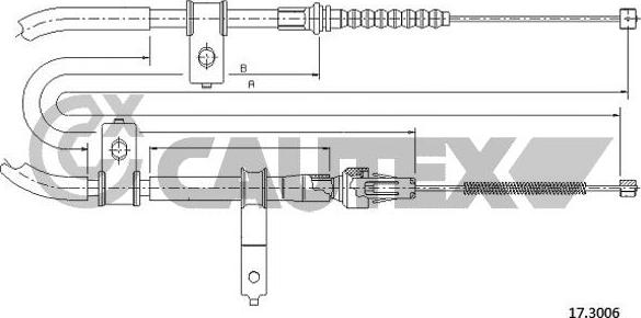 Cautex 763142 - Cavo comando, Freno stazionamento autozon.pro