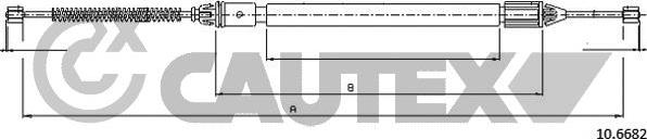 Cautex 762417 - Cavo comando, Freno stazionamento autozon.pro