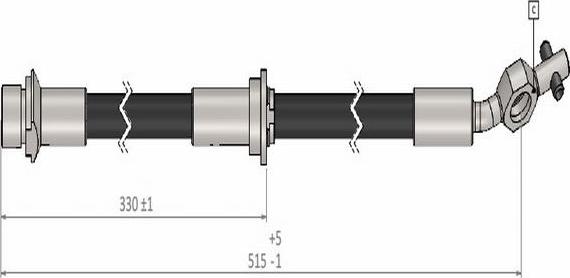 CAVO C900 442A - Flessibile del freno autozon.pro