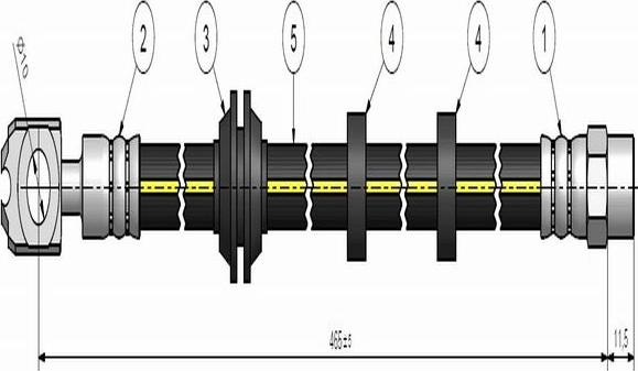 CAVO C900 426A - Flessibile del freno autozon.pro