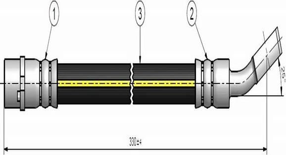 CAVO C900 536A - Flessibile del freno autozon.pro