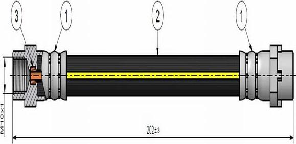 CAVO C900 330A - Flessibile del freno autozon.pro