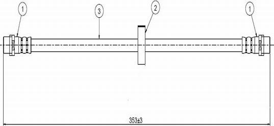 CAVO C900 215B - Flessibile del freno autozon.pro