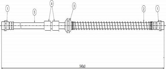 CAVO C900 222A - Flessibile del freno autozon.pro