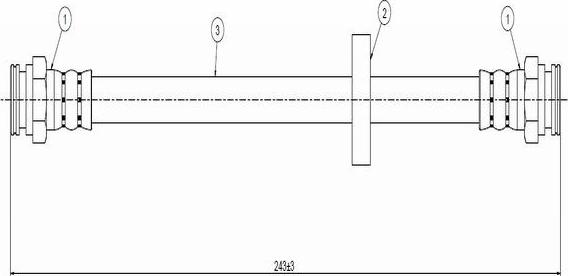 CAVO C800 928A - Flessibile del freno autozon.pro