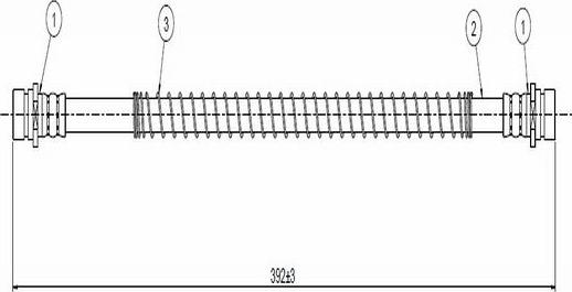 CAVO C800 413A - Flessibile del freno autozon.pro