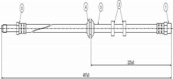 CAVO C800 429A - Flessibile del freno autozon.pro