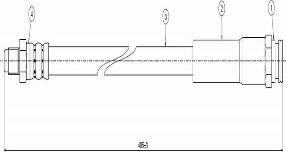 CAVO C800 479A - Flessibile del freno autozon.pro