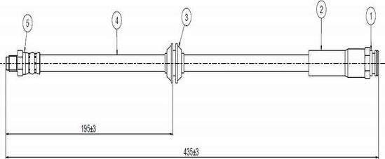 CAVO C800 478A - Flessibile del freno autozon.pro