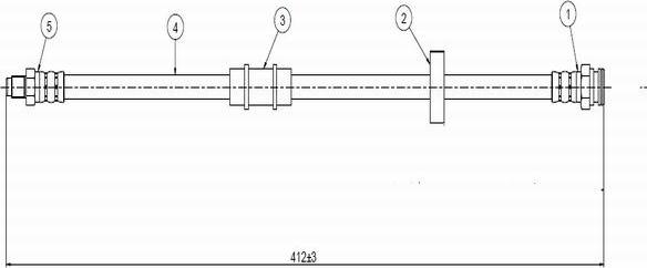 CAVO C800 593A - Flessibile del freno autozon.pro