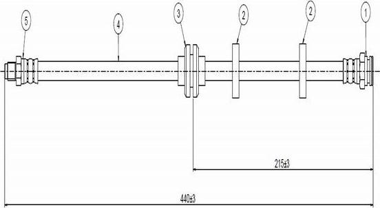 CAVO C800 531A - Flessibile del freno autozon.pro