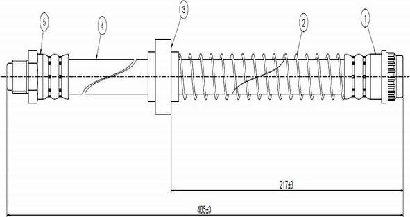 CAVO C800 524D - Flessibile del freno autozon.pro