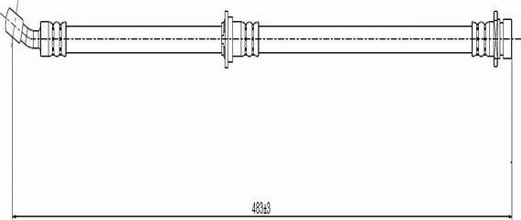 CAVO C800 695A - Flessibile del freno autozon.pro