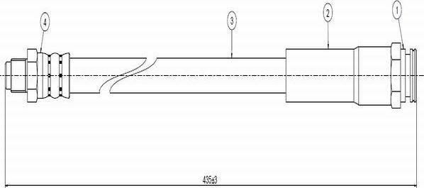 CAVO C800 631A - Flessibile del freno autozon.pro