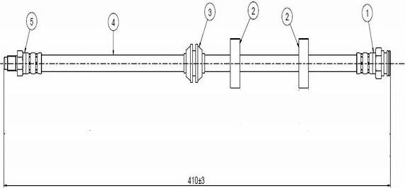 CAVO C800 633A - Flessibile del freno autozon.pro