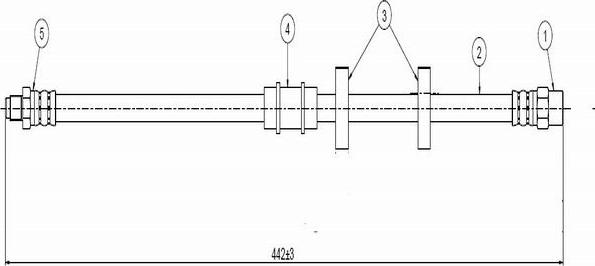 CAVO C800 632B - Flessibile del freno autozon.pro