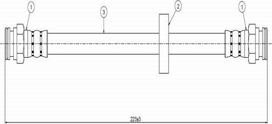 CAVO C800 675A - Flessibile del freno autozon.pro