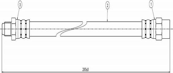 CAVO C800 098A - Flessibile del freno autozon.pro