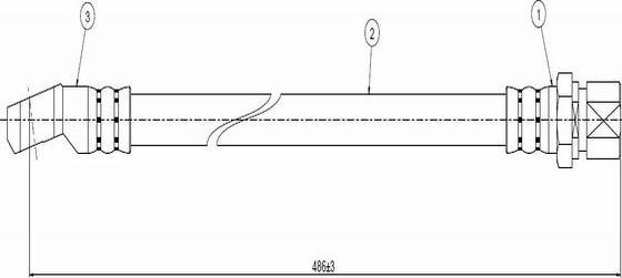 CAVO C800 042A - Flessibile del freno autozon.pro