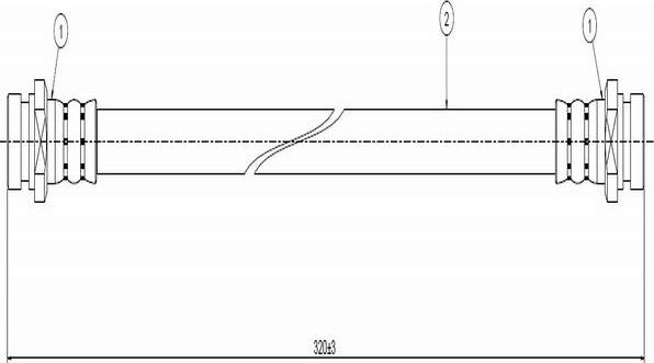 CAVO C800 056A - Flessibile del freno autozon.pro