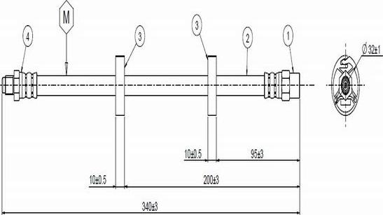 CAVO C800 379A - Flessibile del freno autozon.pro