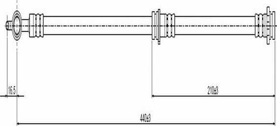 CAVO C800 370A - Flessibile del freno autozon.pro